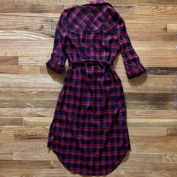 Billy T Plaid Button Down Shirt Dress - Picture 12 of 15